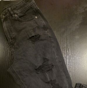 American Eagle Outfitters Black Skinny Jeans Distressed Style